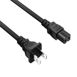 Sanoxy - Cables and Adapters; 10ft 18 AWG 2-Slot Polarized Notebook Power Cord (IEC320 C7 to NEMA 1-15P) - Black