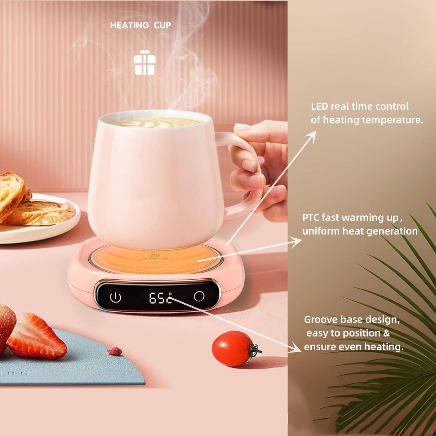 HEATING CUP

- LED real time control of heating temperature.
- PTC fast warming up, uniform heat generation
- Groove base design, easy to position & ensure even heating.