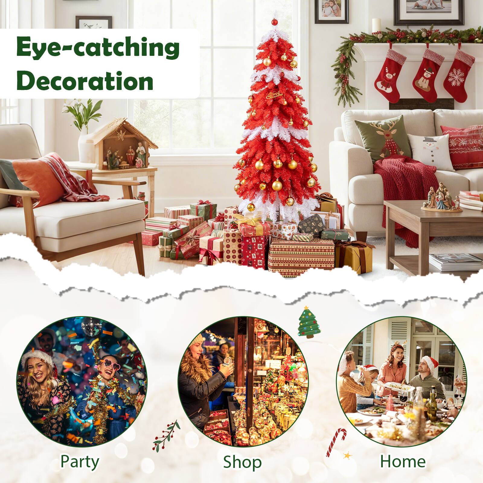 Eye-catching Decoration

Party

Shop

Home