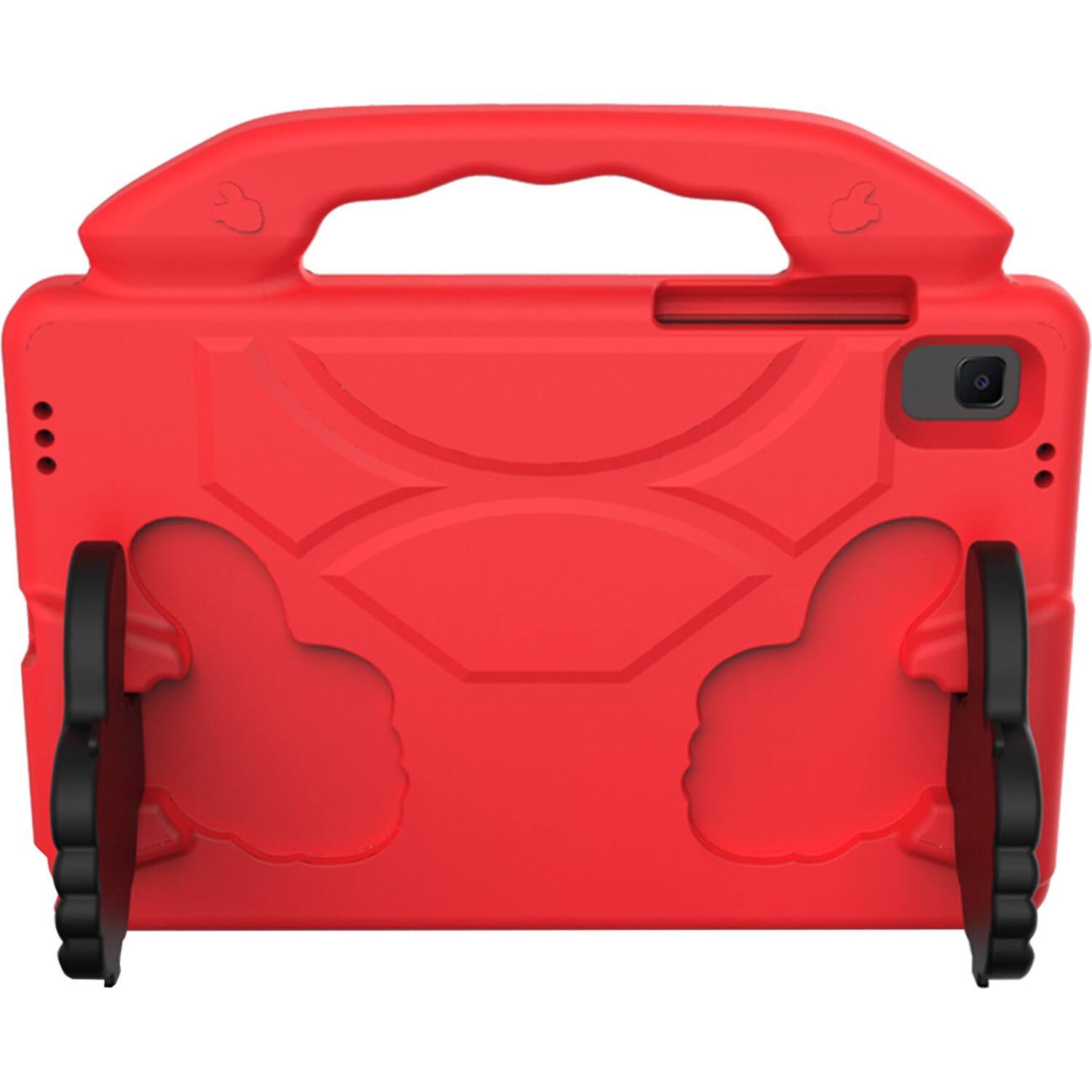 Front. SaharaCase - YES! KidProof Case for Samsung Galaxy Tab A8 - Red.