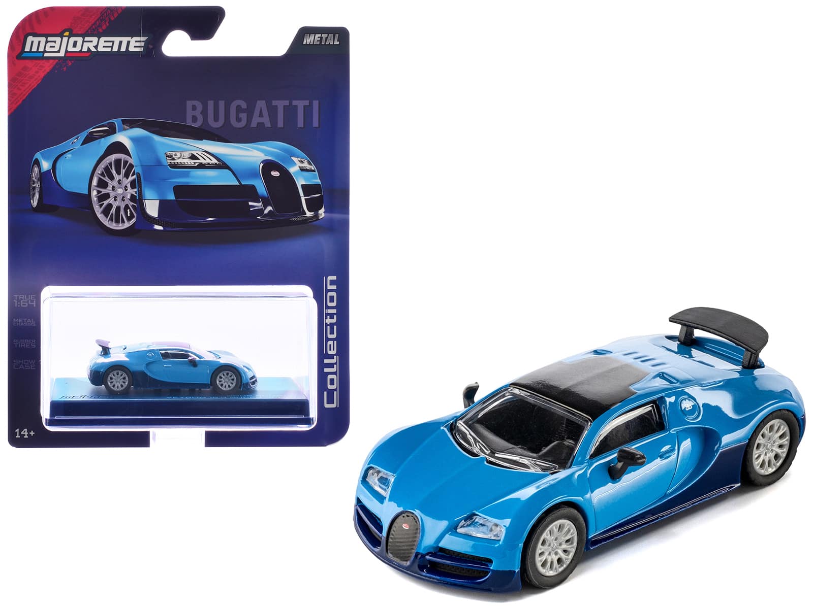 "2005 Bugatti Veyron 16.4 Super Sport Blue ""Collection"" Series 1/64 Diecast Model Car by Majorette" price history on PriceWatchPro