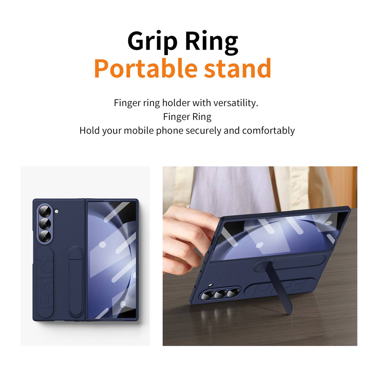 Grip Ring Portable stand

Finger ring holder with versatility.

Finger Ring

Hold your mobile phone securely and comfortably