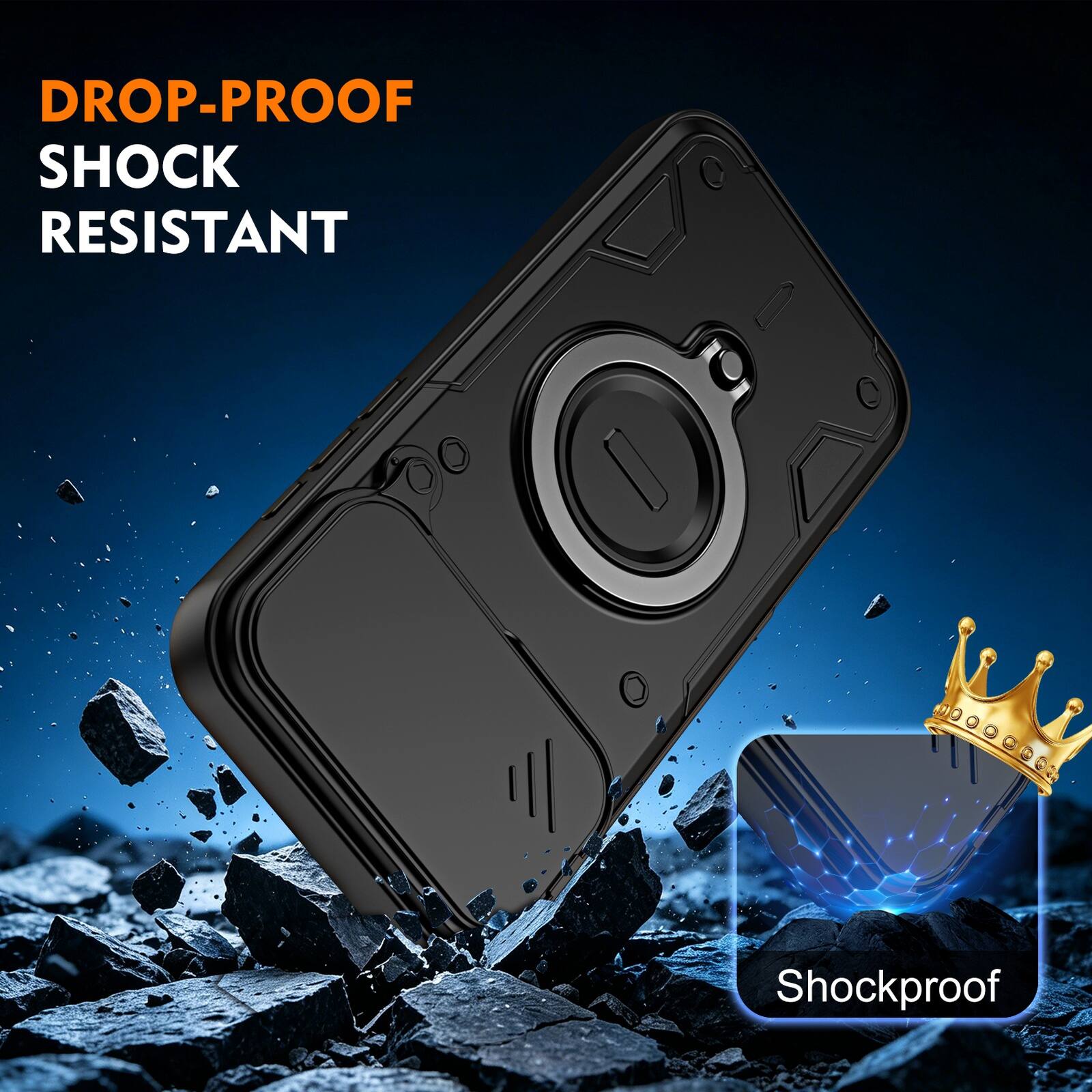 DROP-PROOF  
SHOCK RESISTANT  
Shockproof