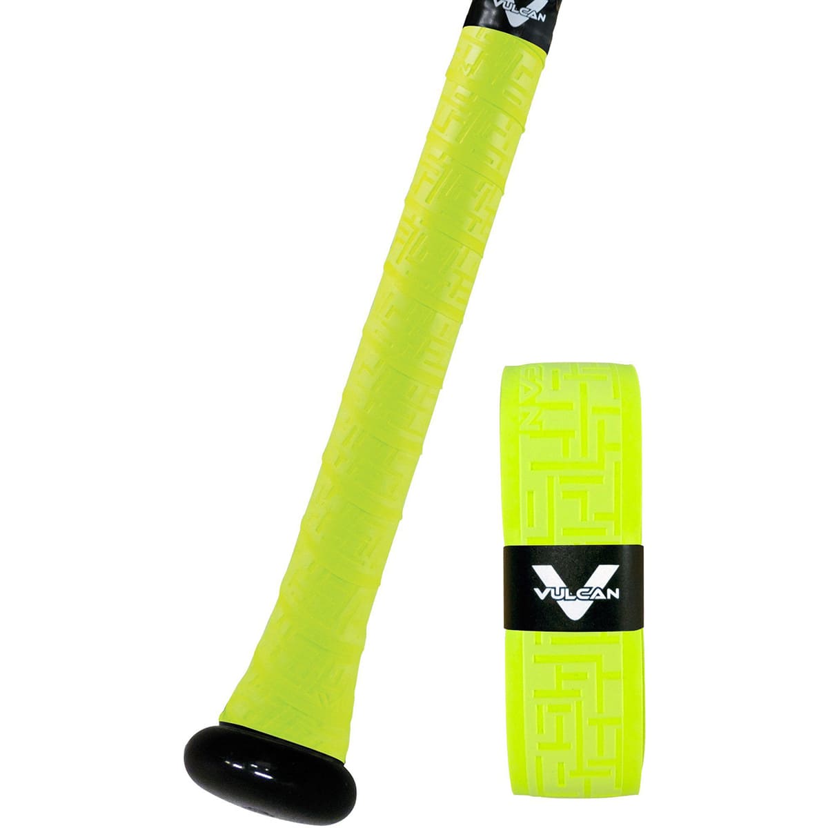 Vulcan - Solid Series 1.0mm Advanced Polymer Bat Grip Tape Wrap - Optic Yellow
