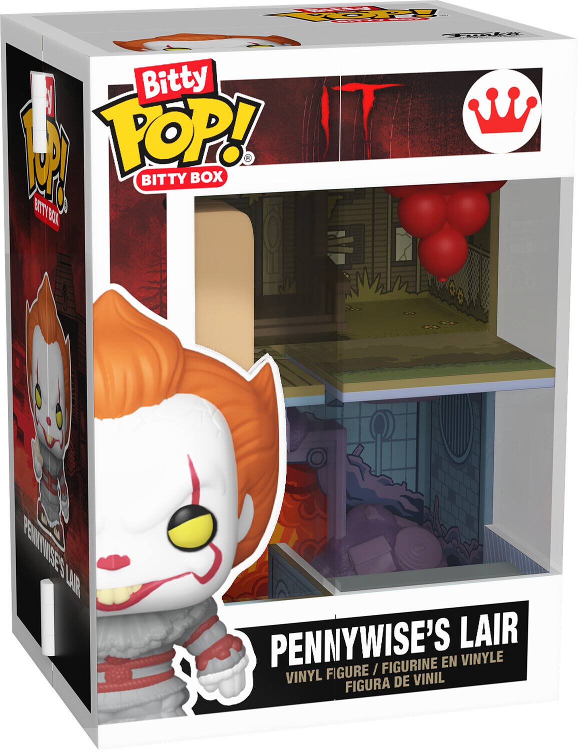 W T C | Y 1 Bitty ! POP! BOX BITTY BITY BOX PENNITWISES LAIR PENNYWISE'S LAIR FIGURINE EN VINYLE FIGURE / VINYL DE VINIL FIGURA