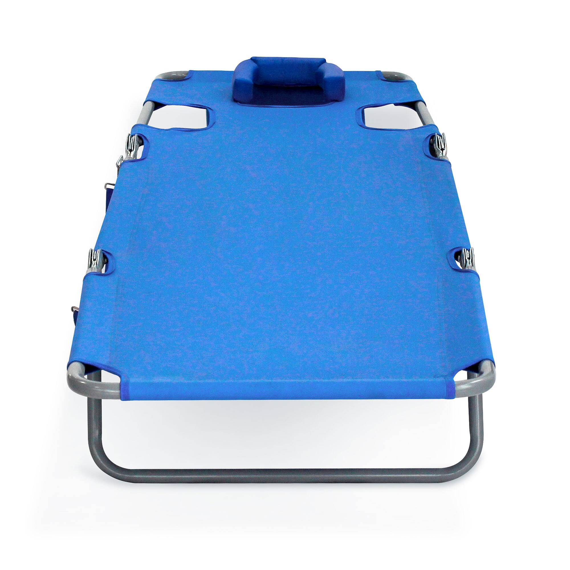 Alt View 8. Ostrich - Ostrich Chaise Lounge Folding Portable Sunbathing Poolside Beach Chair (2 Pack) - Blue.