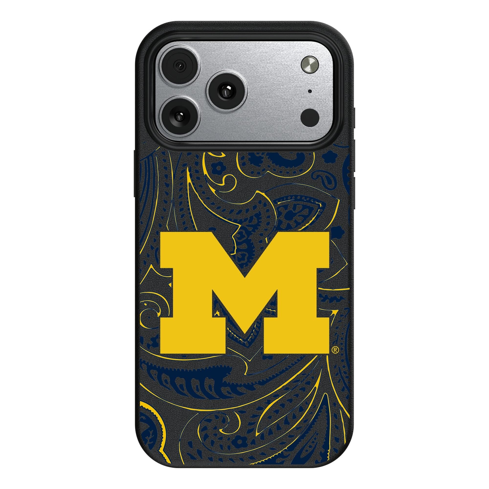 Keyscaper - NCAA - Michigan Wolverines Paisley iPhone Magnetic Bump Case - 17 - Black price history on PriceWatchPro