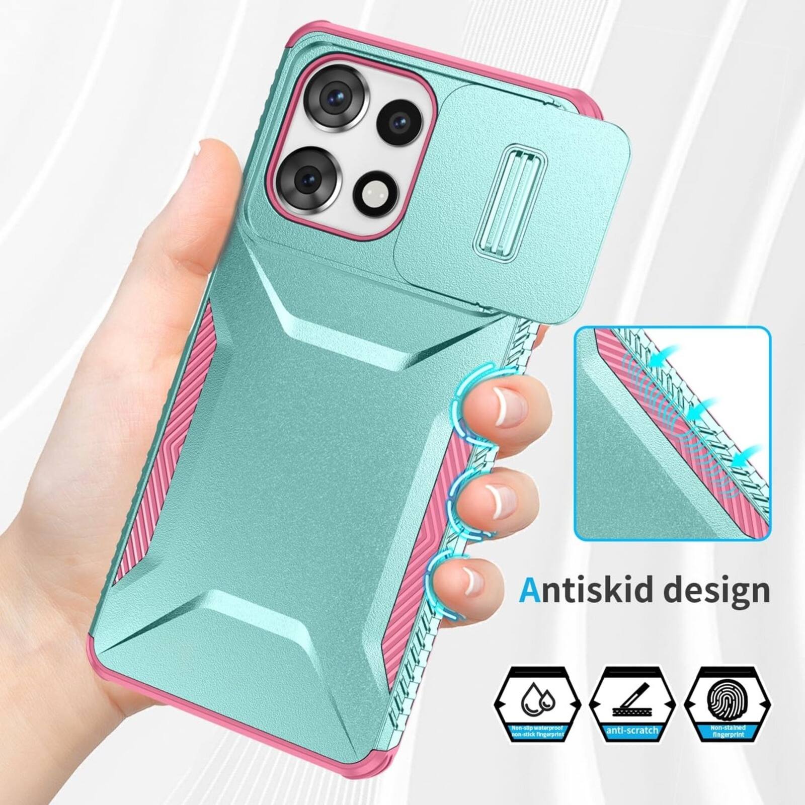 Antiskid design  
Non-slip KID-on-stick fingerpist  
anti-scratch  
Non-stained Regprint