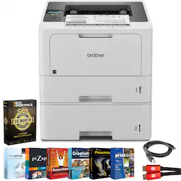 Brother - HL-L5210DWT Business Printer with 26-Month Plan, HDMI & USB Cables