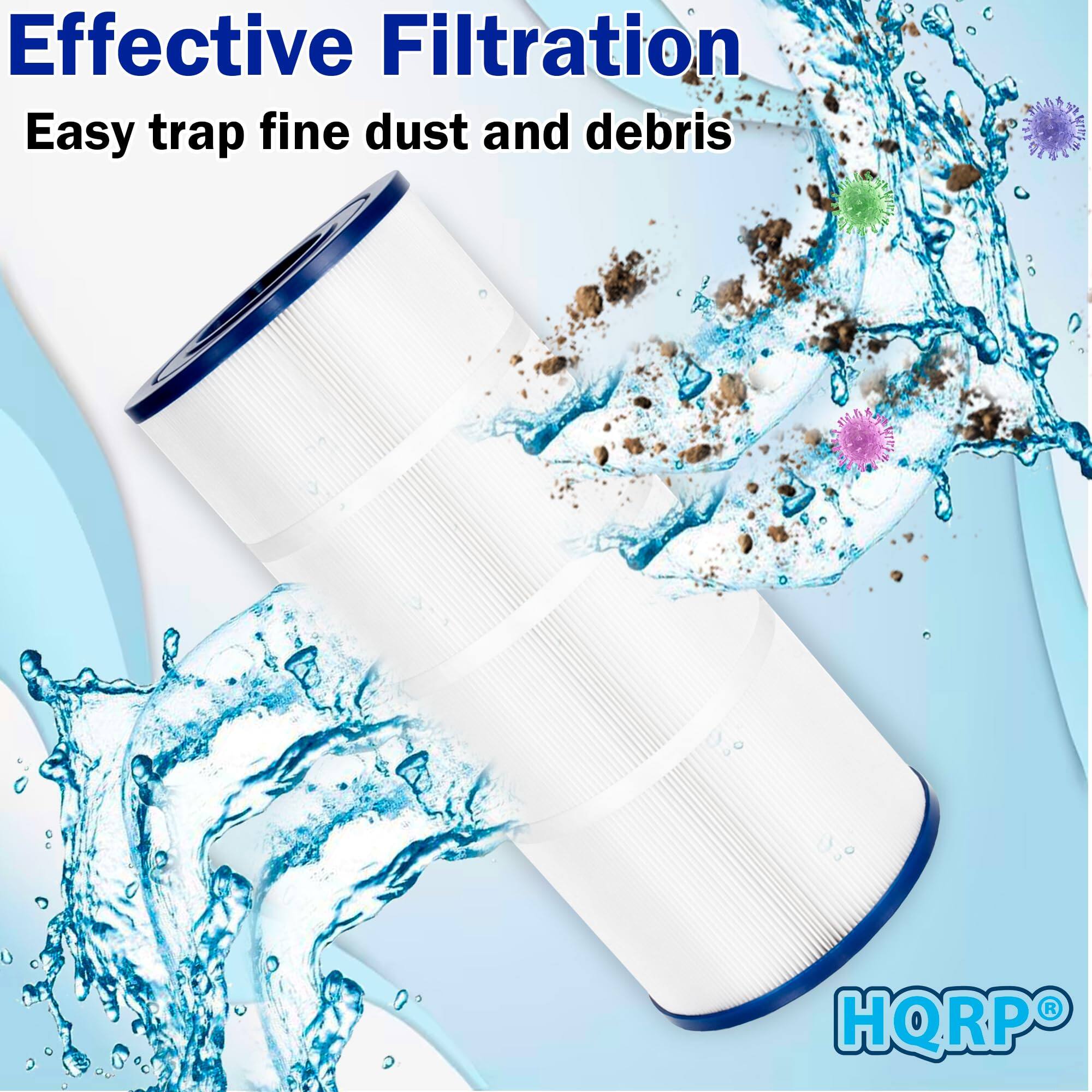 Effective Filtration  
Easy trap fine dust and debris  

HQRPO