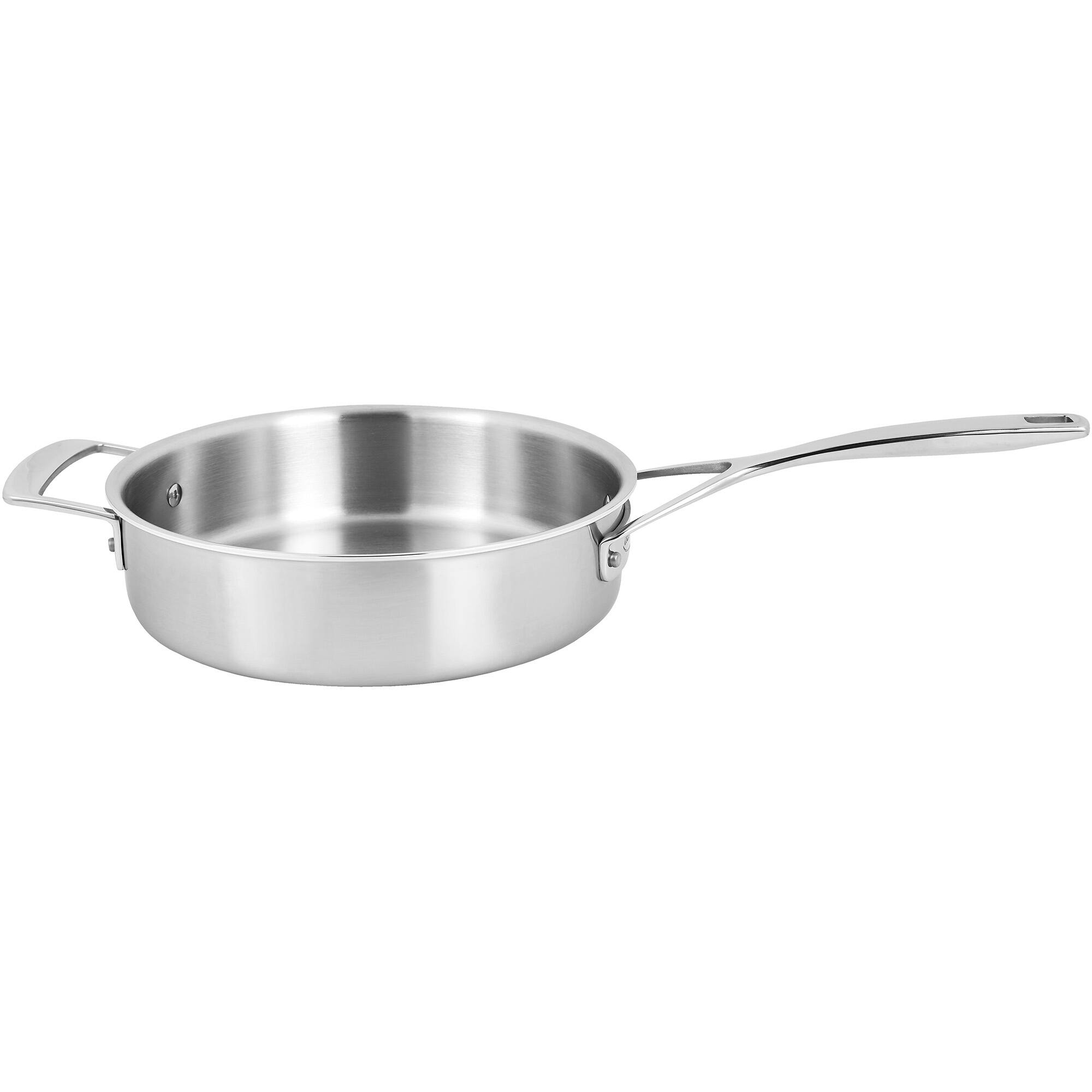 Alt View 7. Demeyere - Demeyere Essential 5-ply 3-qt Stainless Steel Saute Pan with Lid - Stainless Steel.