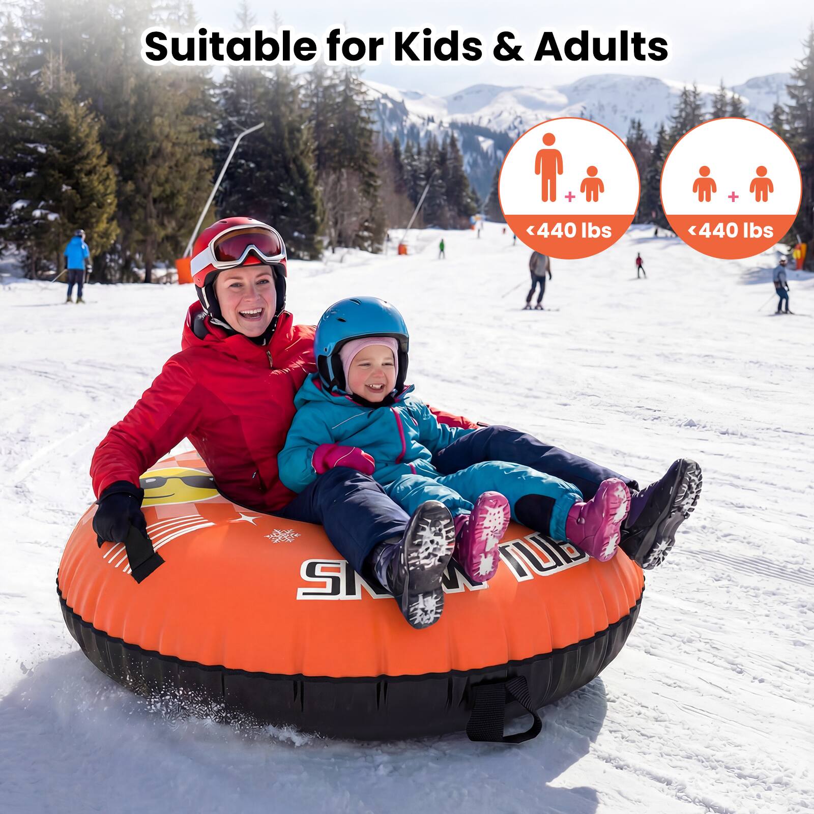 Suitable for Kids & Adults

<440 lbs

<440 lbs