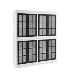 Crosley Furniture - Cecily Tall Kitchen Storage Pantry - 2 Stackable Pantries - White