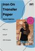 Iron On Transfer Paper Dark Fabrics, PPD-4, 8.5x11", 300 Sheets, Compatible with Inkjet Printers, Photo Paper Direct.