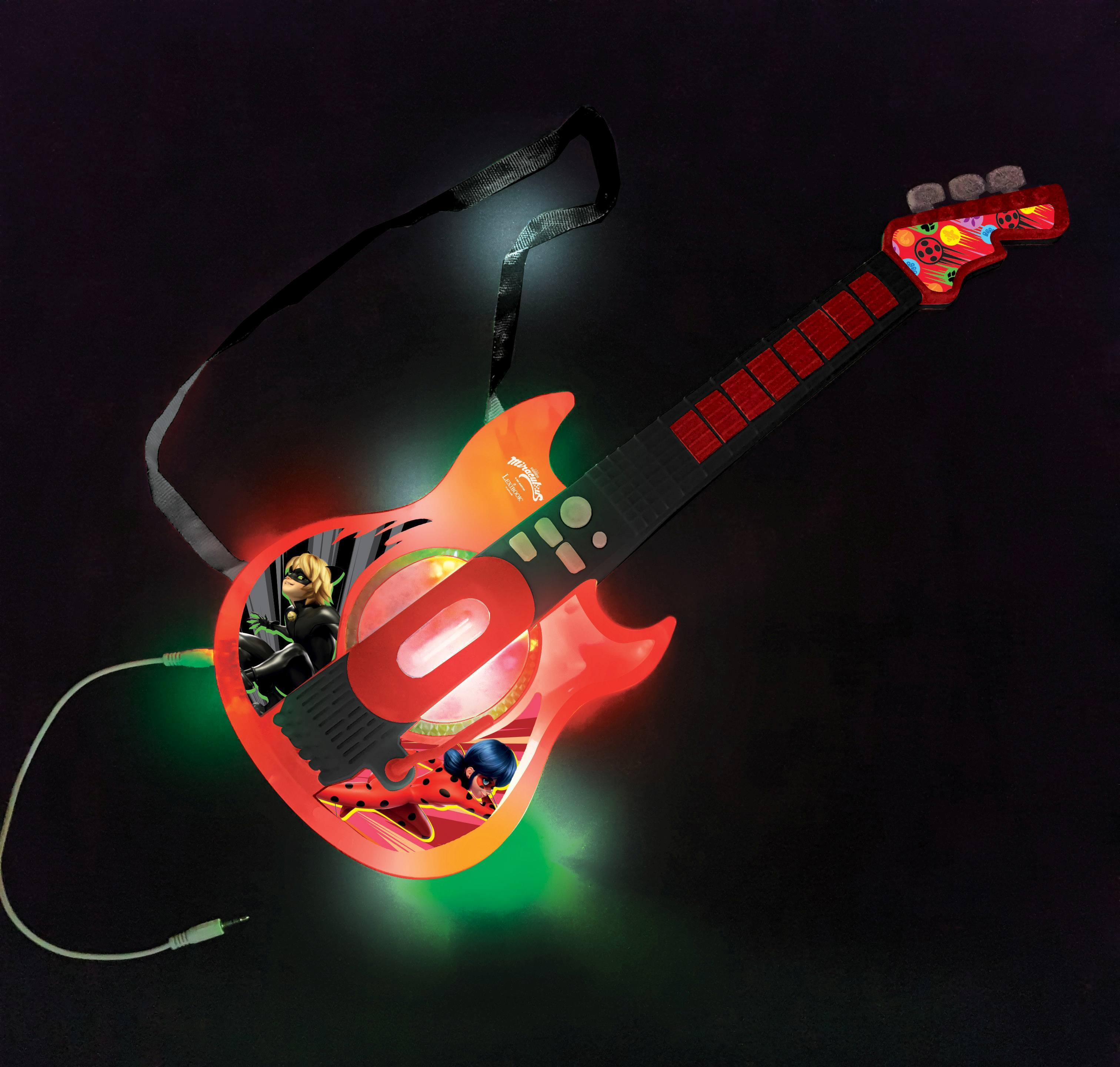 Alt View 7. Lexibook - Miraculous Electronic Lighting Guitar with Mic in Glasses Shape.