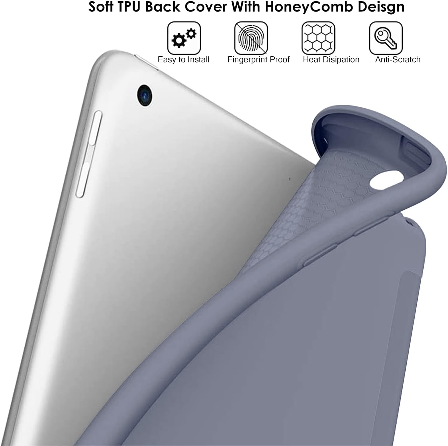 Soft TPU Back Cover With HoneyComb Design  
Easy to Install  
Fingerprint Proof  
Heat Disipation  
Anti-Scratch