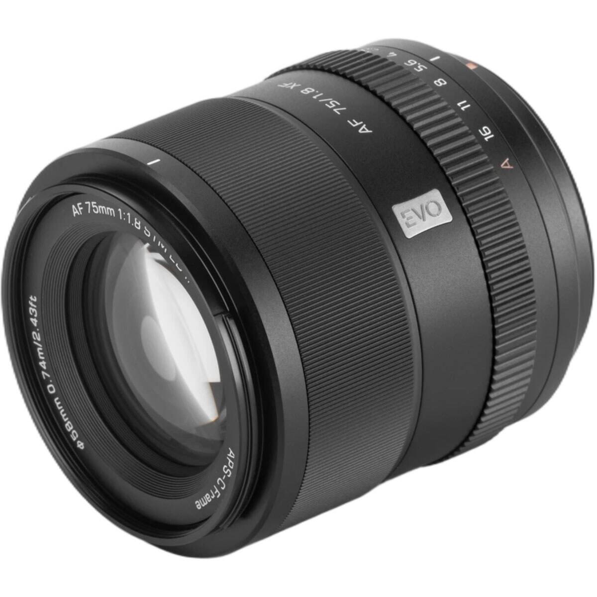 AF 75mm 1:1.8 1851MLO... 43ft awis 58mm APS-C Frame

XF 75/1.8 AF

is - 5.6 8 LL 16 EVO