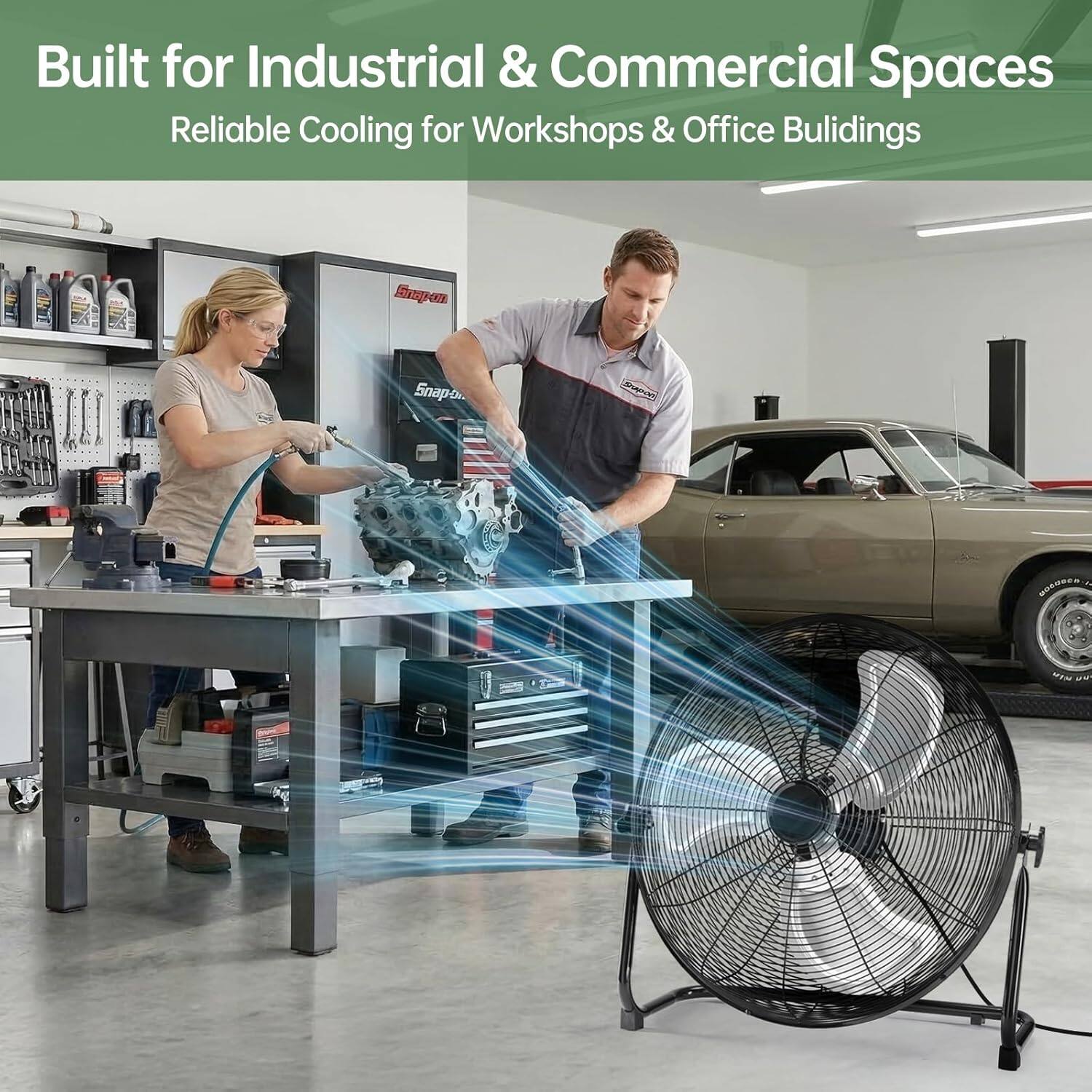Built for Industrial & Commercial Spaces  
Reliable Cooling for Workshops & Office Buildings
