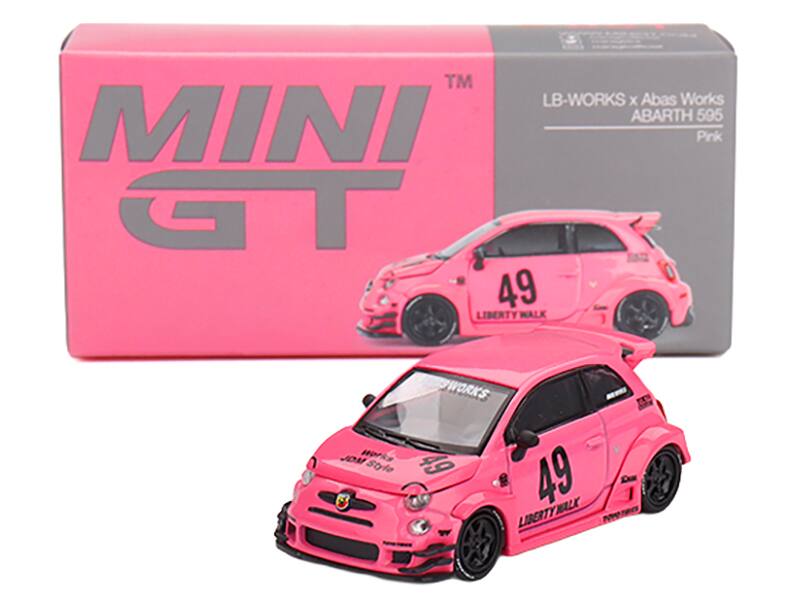 MINI GT  
LB-WORKS x Abas Works  
ABARTH 595  
Pink  

49  
LIBERTY WALK  
SWORKS  
JOM Style  
49  
LIBERTY WALK