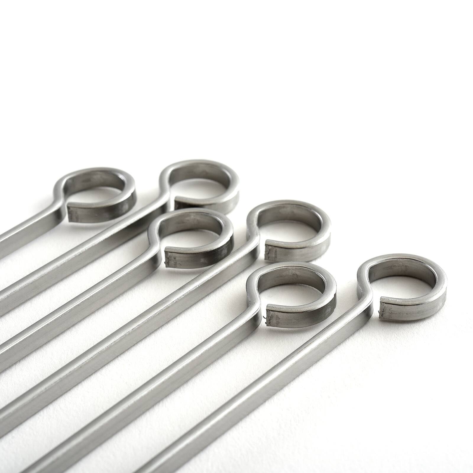 Alt View 5. Norpro - Stainless Steel 14-Inch Barbeque Skewers, Set of 6 - Silver.