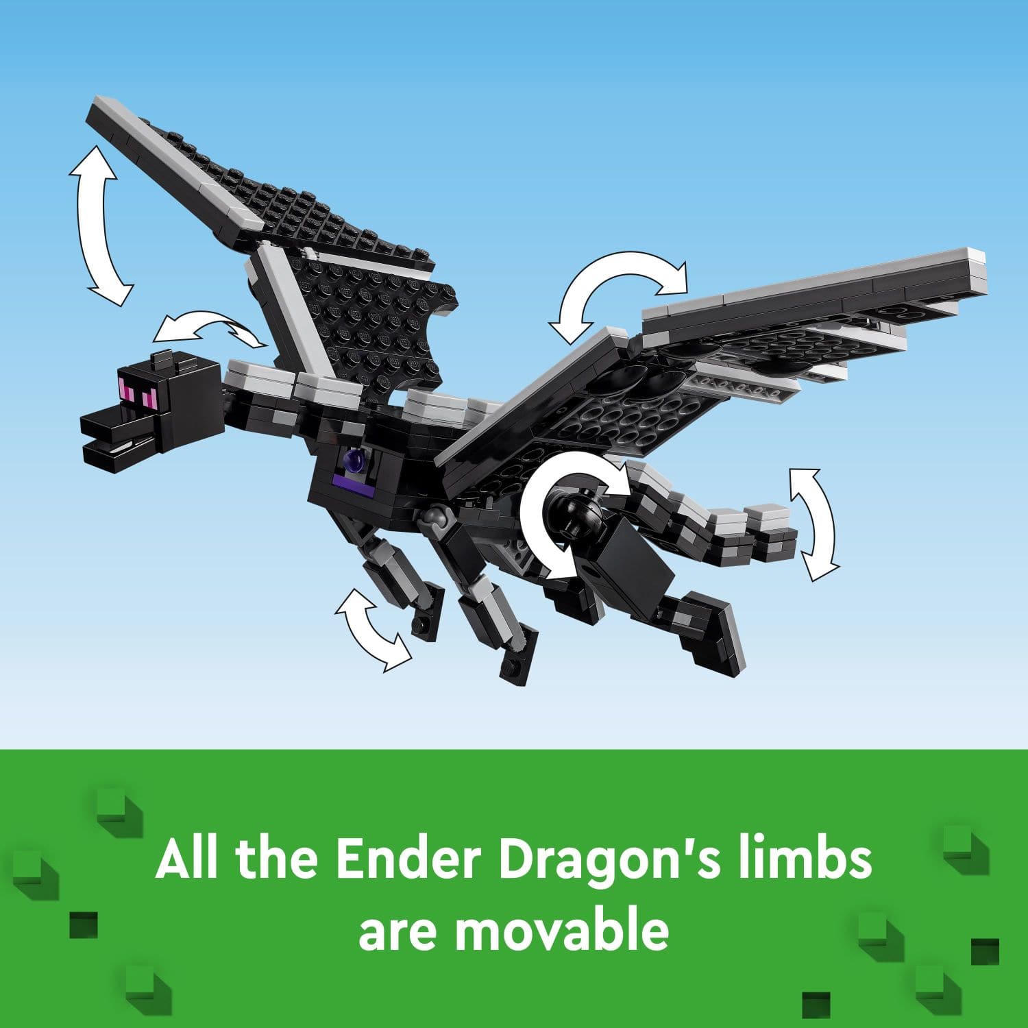 Lego Minecraft The Ender Dragon And End Ship Video Game Toy 21264 