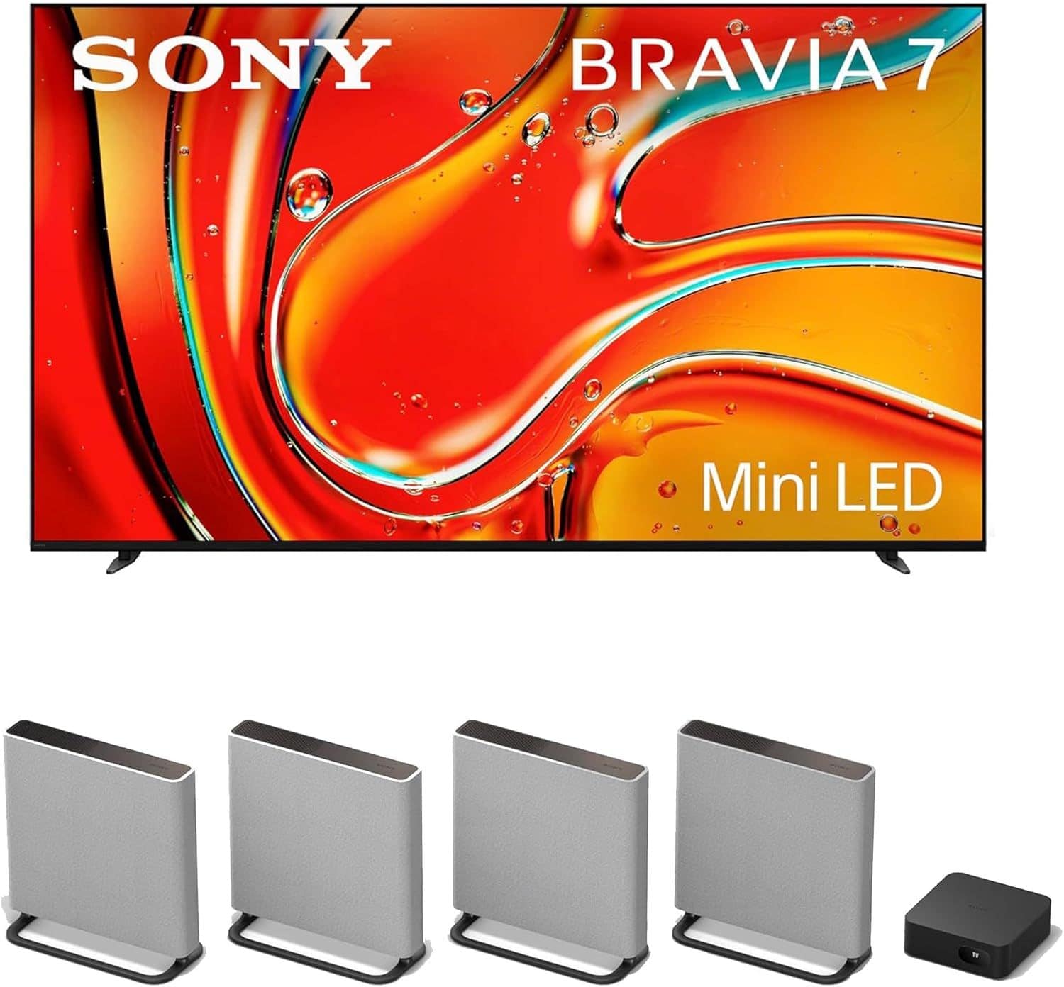 K75XR70 75" 4K Bravia LCD Mini LED Full Array HDR Google TV with a Sony HT-A9M2 4.0.4 Ch BRAVIA Soundbar (2024)