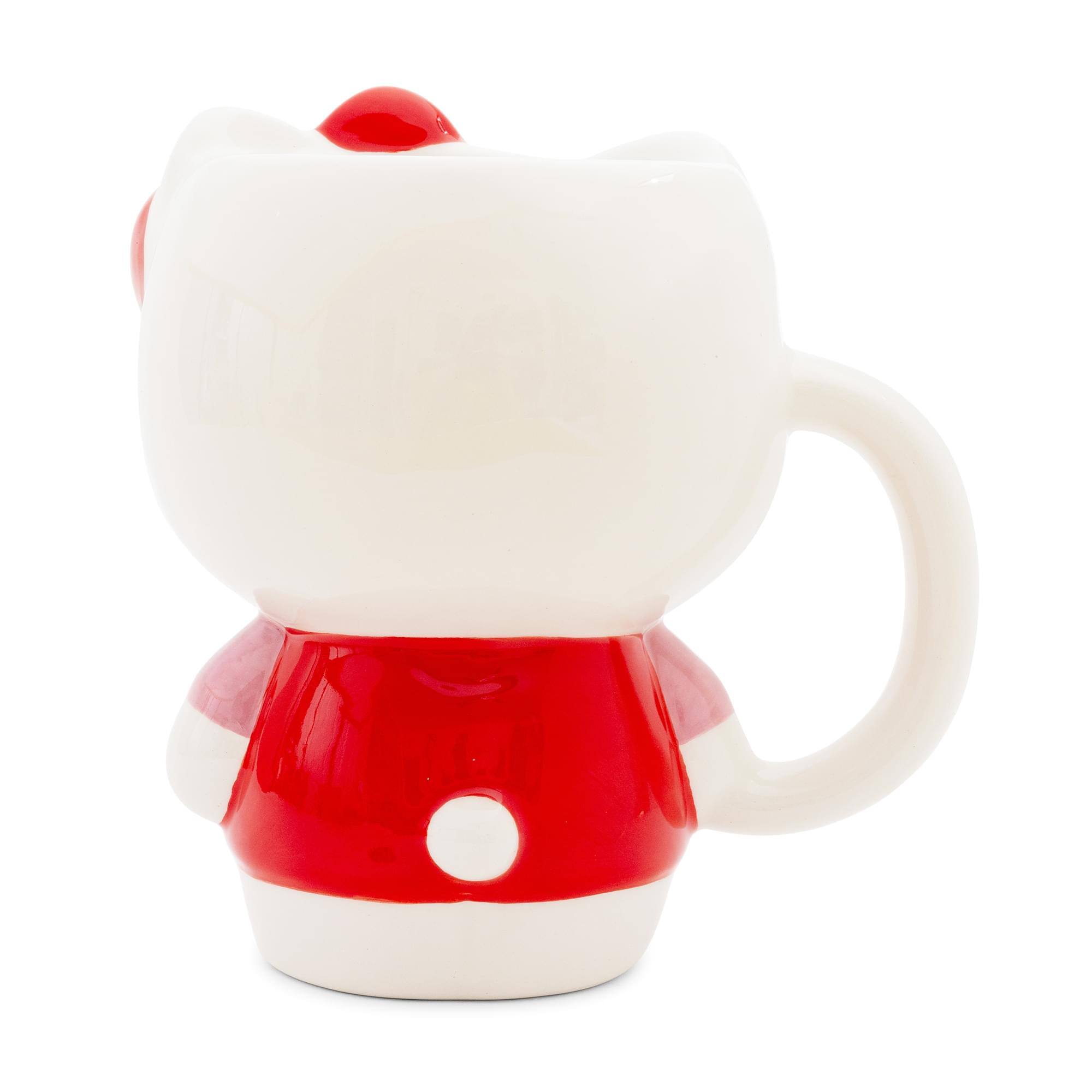 Alt View 2. Silver Buffalo - Sanrio Hello Kitty Red Dress Sculpted Ceramic Mug | Holds 20 Ounces - Red.
