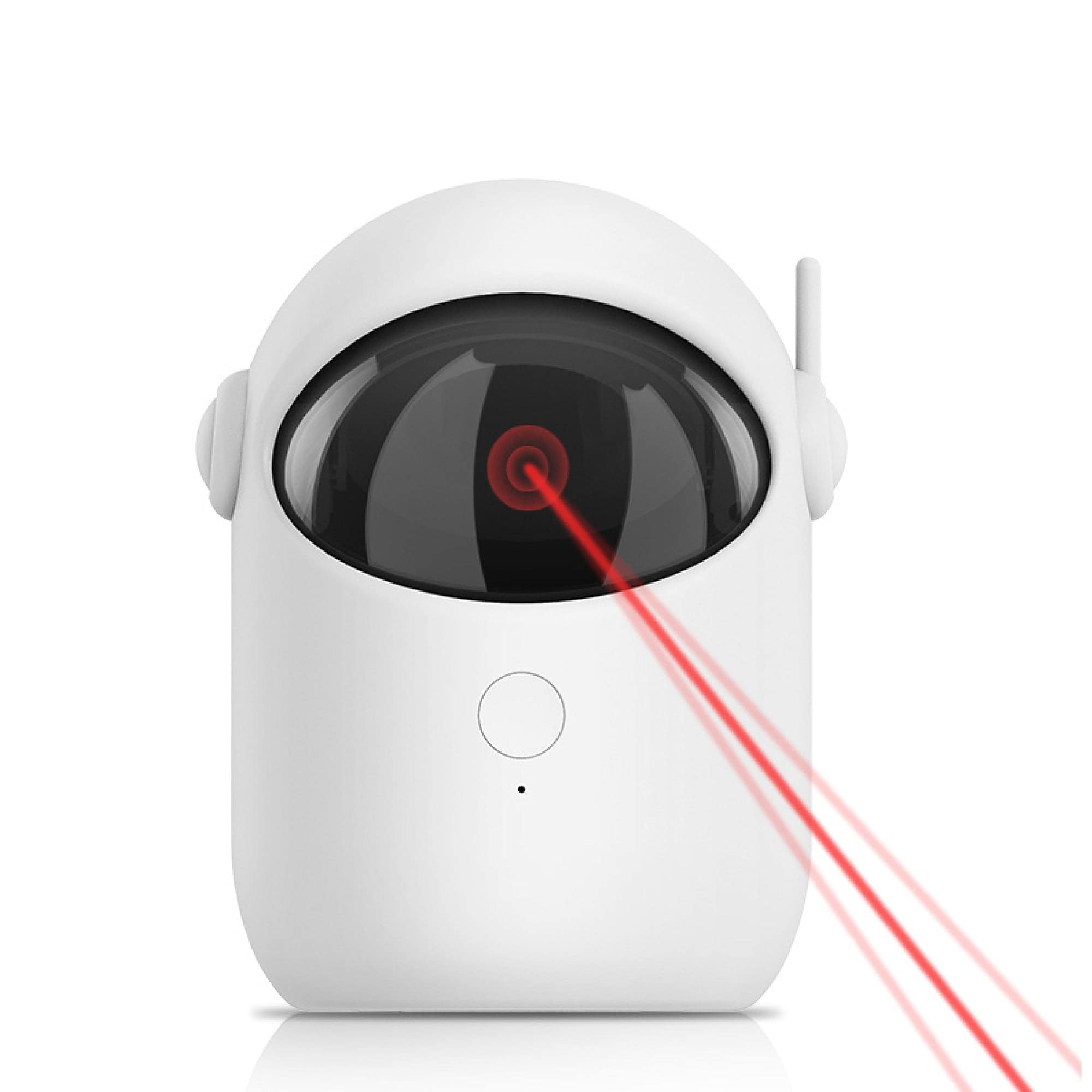 PawsPik - Automatic Rechargeable Interactive Alien Laser Cat Toy, 1 Count - White