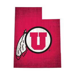 Fan Creations - Utah Utes 12" Logo State Sign - Multicolor
