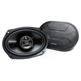 Hifonics - Zeus 800 Watt 6 x 9 Inch 3 Way Car Audio Coaxial Speakers Pair ZS-693 - Black