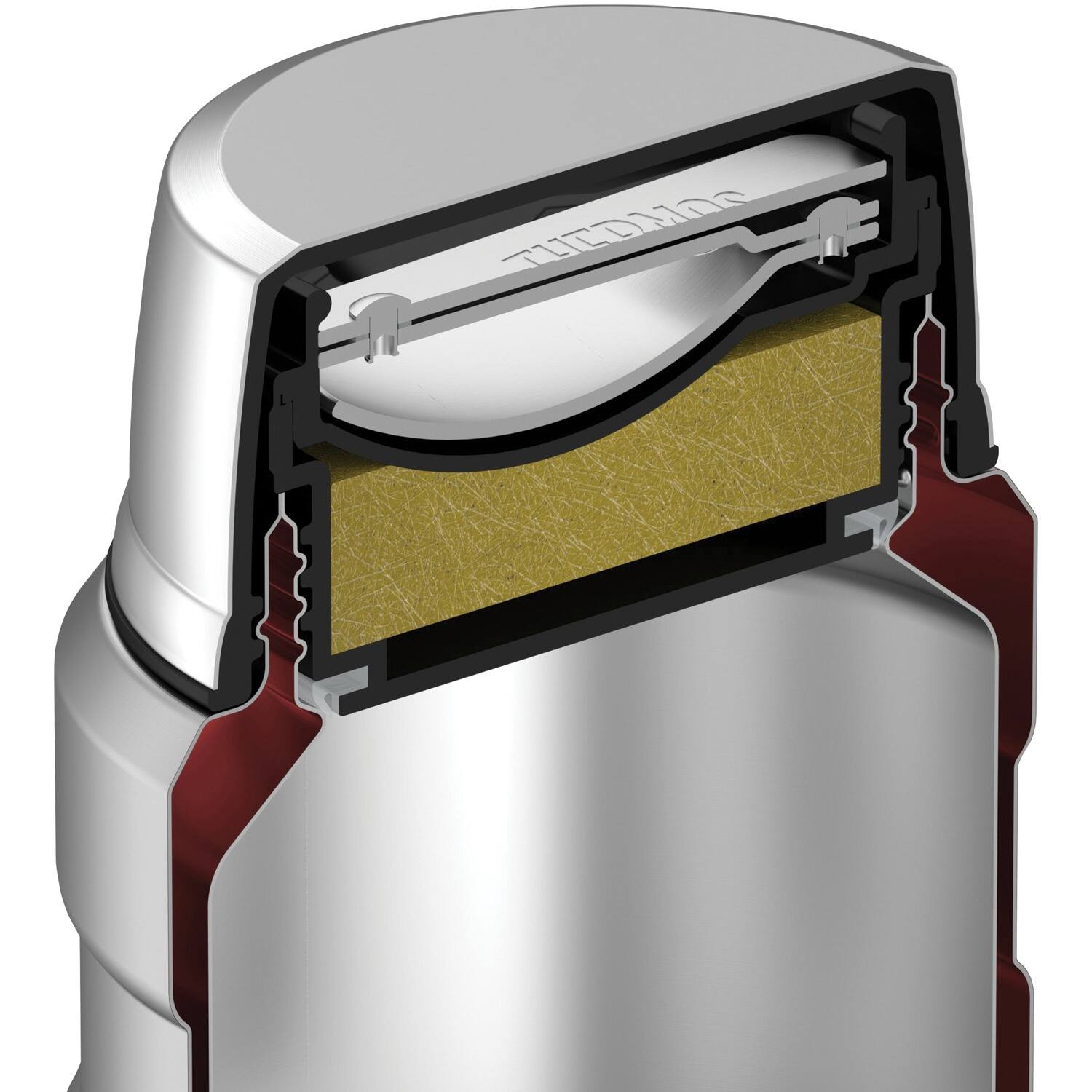 Alt View 6. Thermos - Thermos 16 oz Stainless King Insulated Food Jar Container - Matte Silver - Silver.