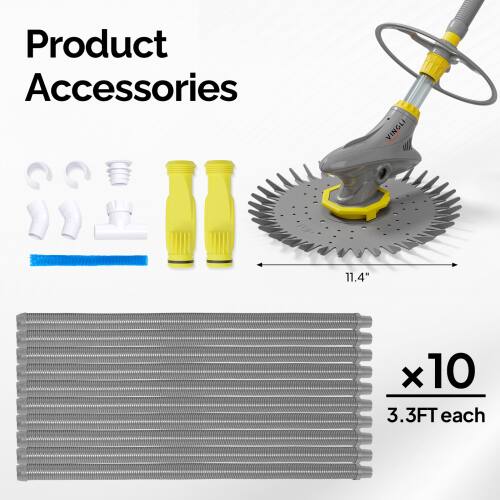 Product Accessories

- 11.4" x 10
- 3.3FT each