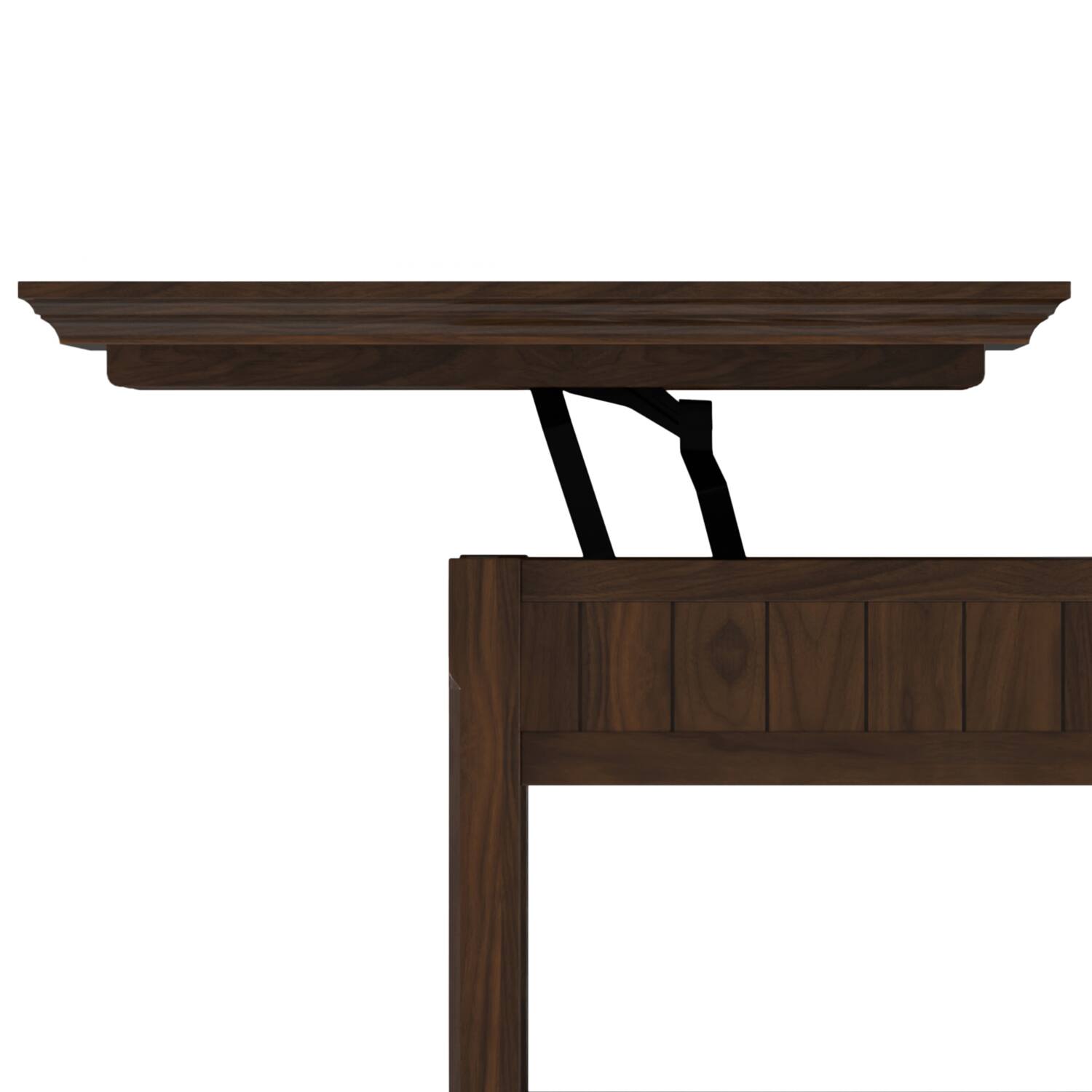 Alt View 8. Simpli Home - Acadian 48 inch Wide Solid Wood Lift Top Coffee Table in Brunette Brown - Brunette Brown.