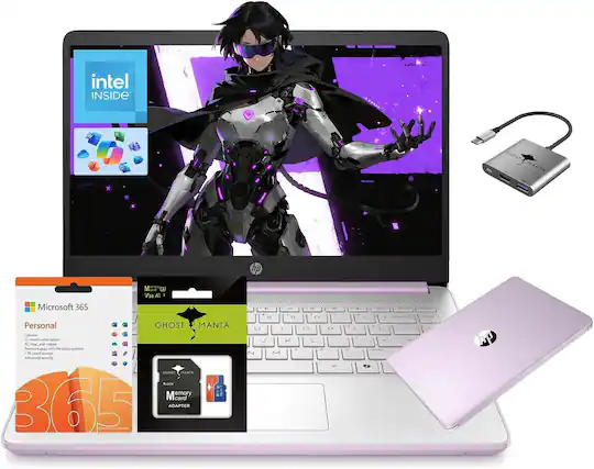 intel INSIDE
GHOST MANTA
hp
Min V30 Al I
Microsoft 365 Personal
GHOST MANTA
1 month subscription
PC Mac and mobile
Premium apps
WEA
the Sted spdites
- . doud monage
Amance8 secunity
GHOST MANTA
TEES
Memory 1 card
365 ADAPTER
- - R U I J N M
D K - 3 D 0 L P : . - 1 : - 7 / - & - 1