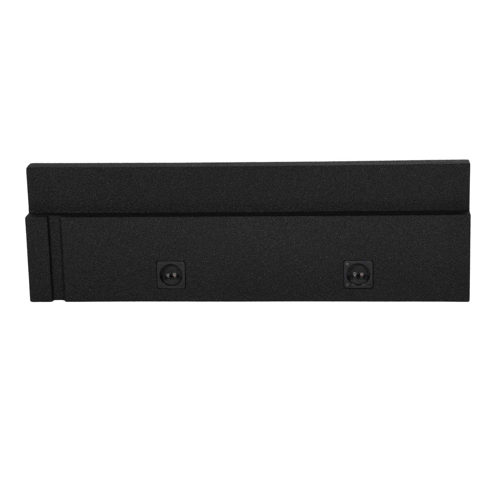 Alt View 4. QPower - QPower Dual 12 Inch Sealed Subwoofer Box Enclosure for 2005-2019 Toyota Tacoma - Charcoal Black.