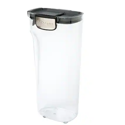 Front. Progressive International - ProKeeper+ Airtight Pasta Storage Container, Clear Plastic - Clear.