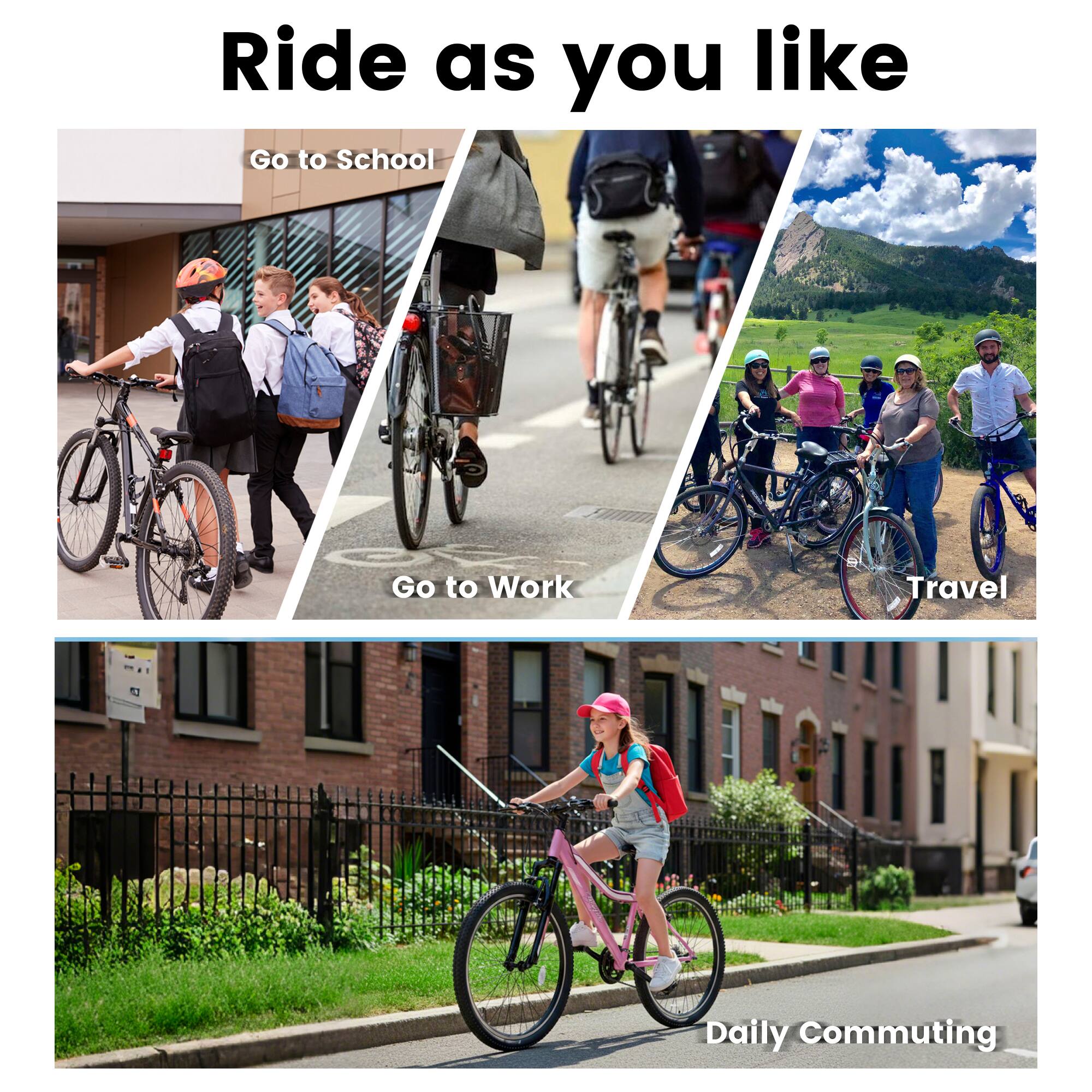 Ride as you like

- Go to School
- Go to Work
- Travel
- Daily Commuting
