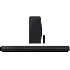 Front. Samsung - HW-Q800D Q-series 5.1.2ch Wireless Dolby ATMOS Soundbar w/ Q-Symphony - Black.