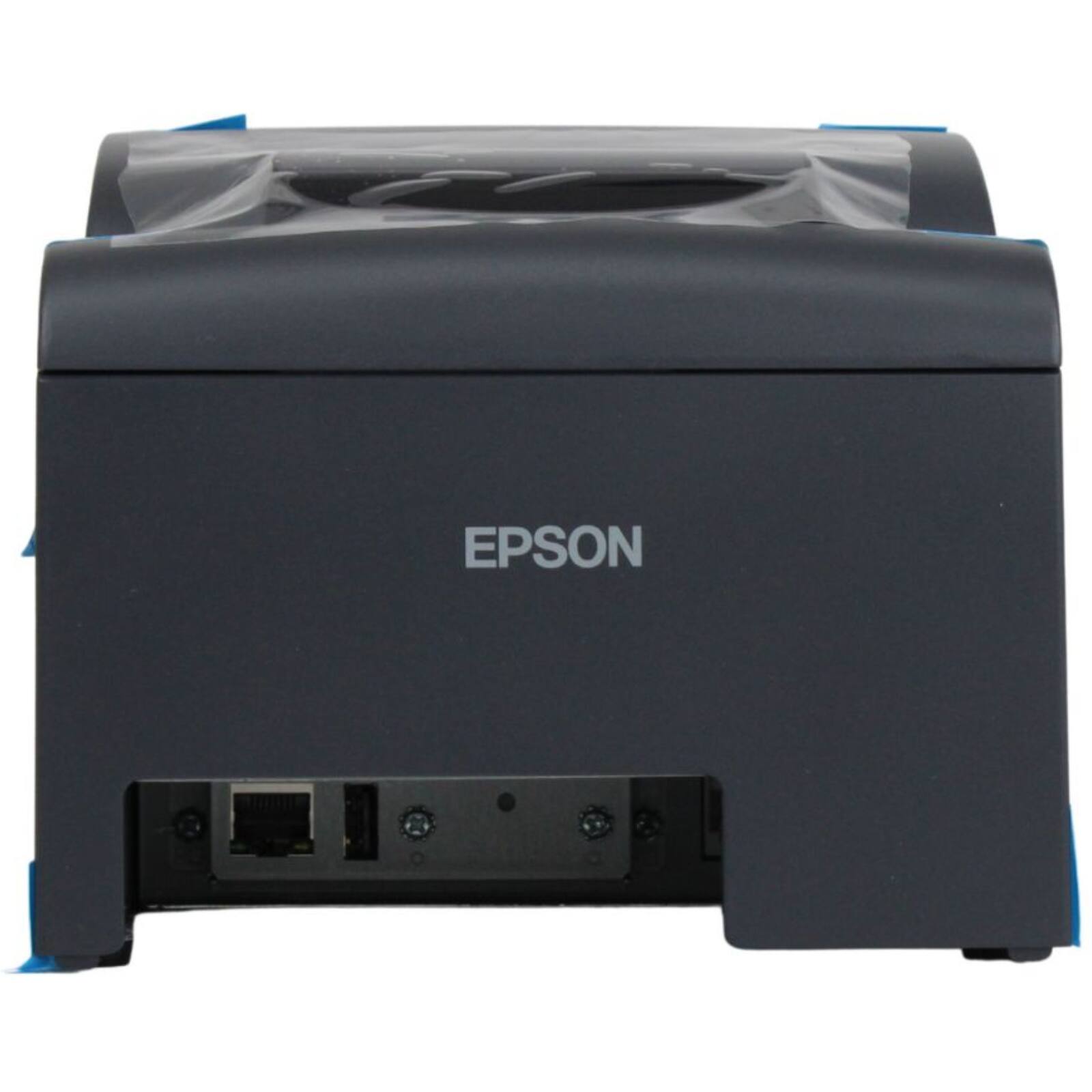 Left. Epson - TM-U220IIB (142) Impact Dot Matrix POS Receipt & Kitchen Printer - Ethernet, Two-Color, Auto-Cutter, ESC/POS Restaurant - Dark Gray.