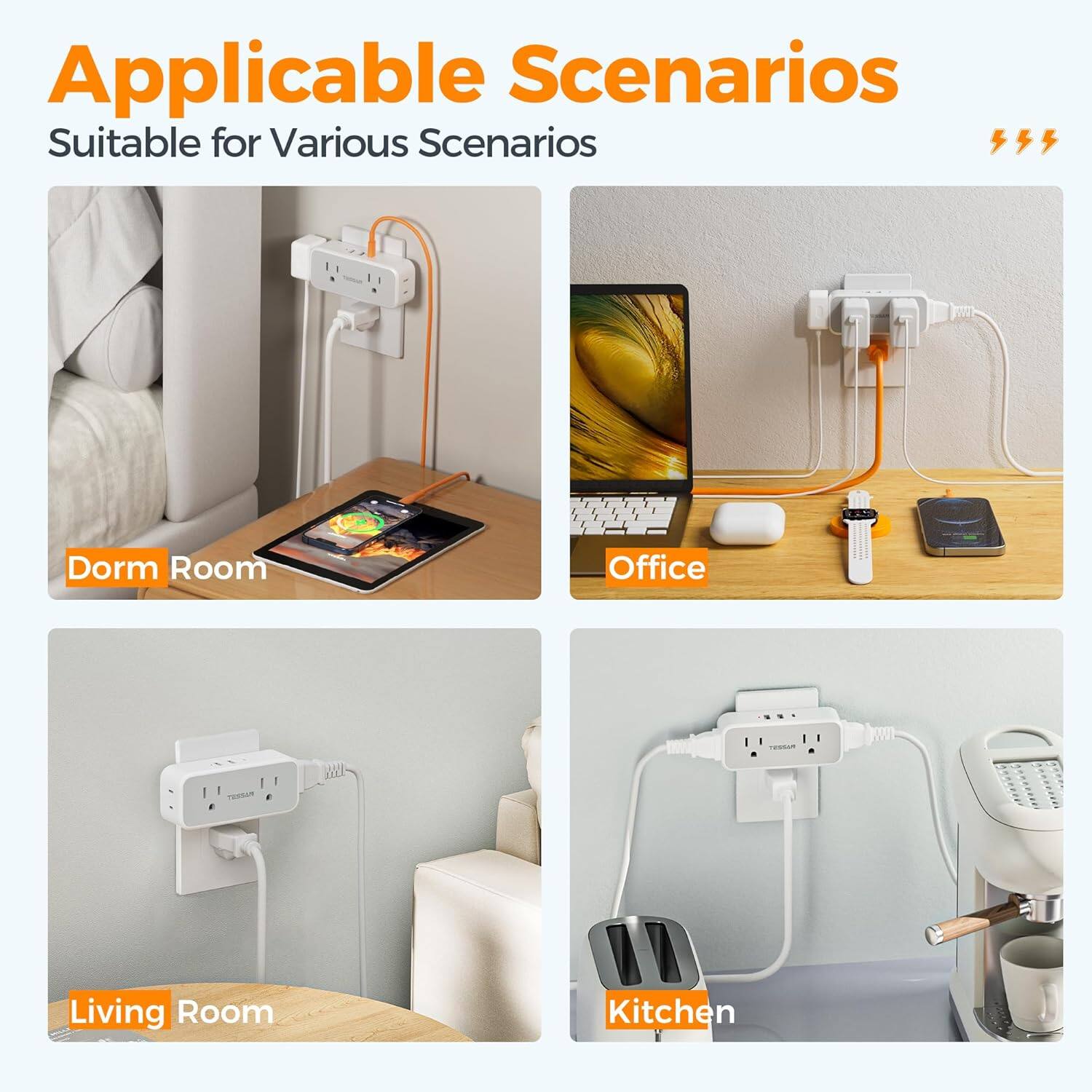 Applicable Scenarios  
Suitable for Various Scenarios  

- Dorm Room  
- Office  
- Living Room  
- Kitchen