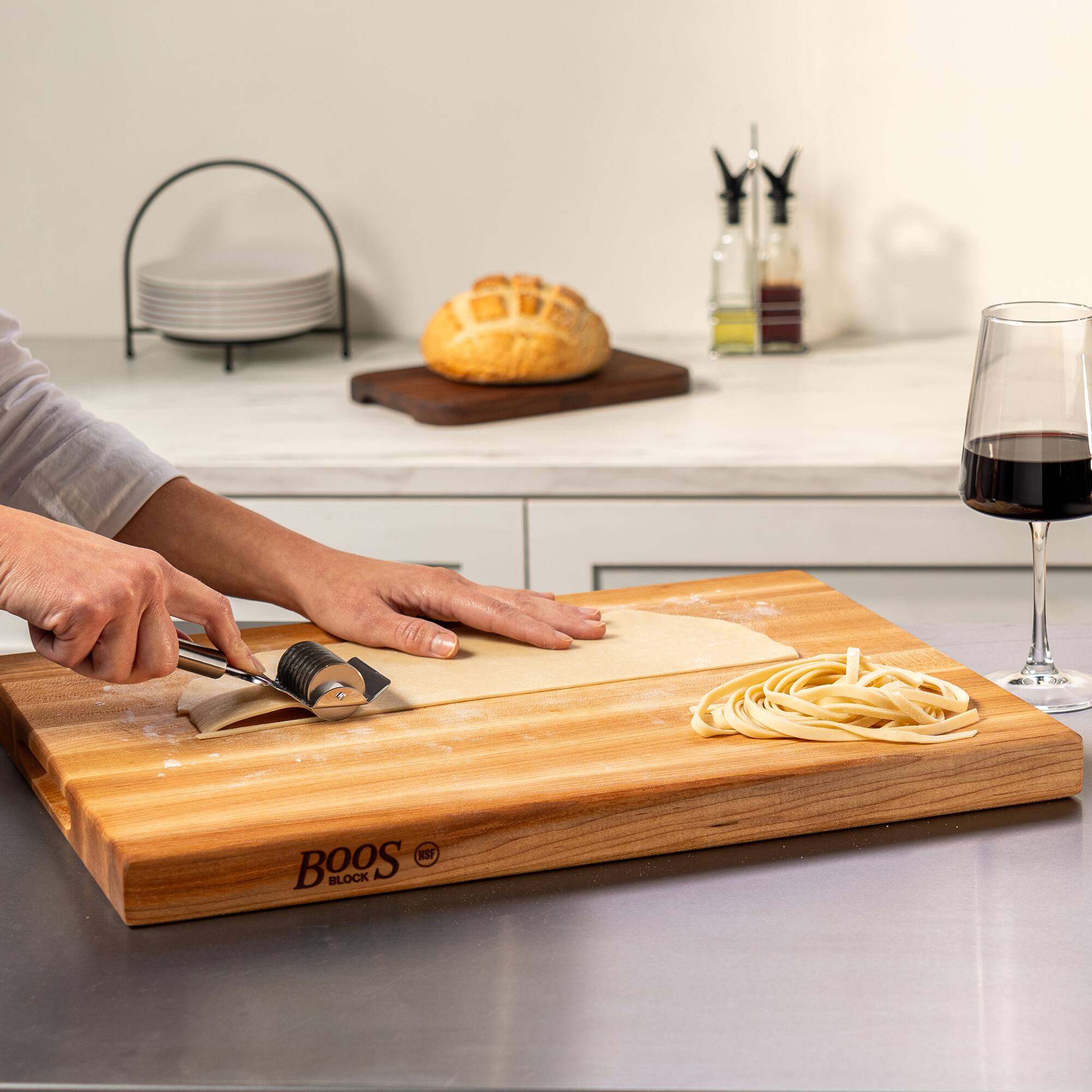 John Boos Wood Edge Grain Reversible Cutting Board - Thumbnail 2