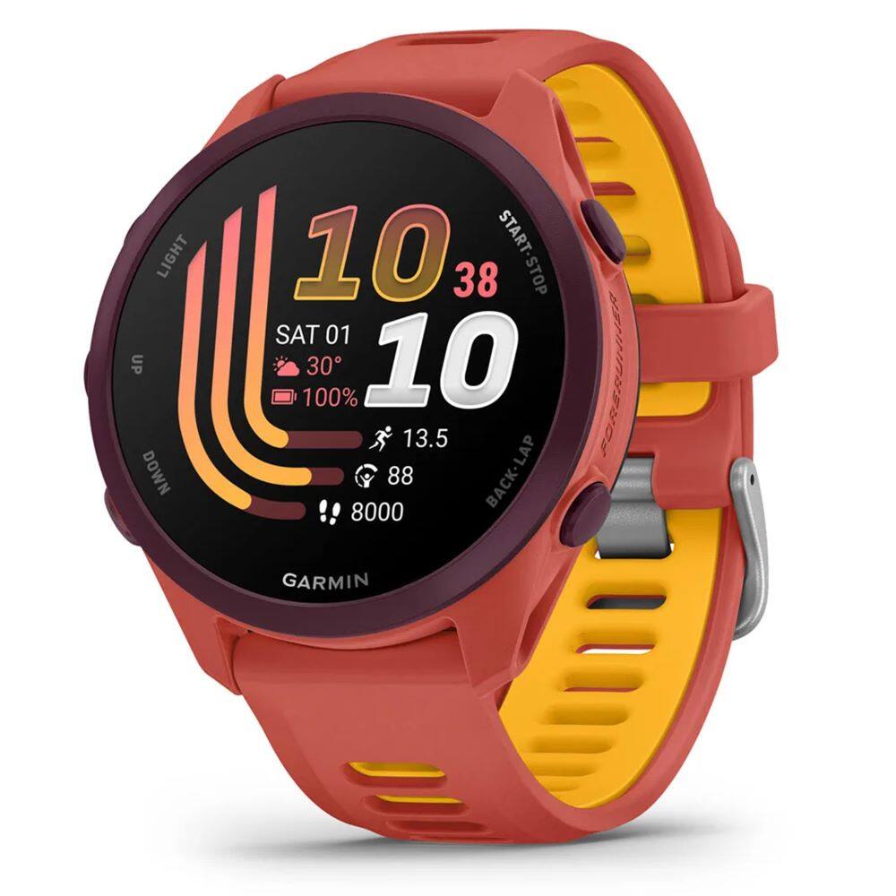 LIGHT UP DOWN  
10 38  
START-STOP  
SAT 01  
30°  
100%  
13.5  
88  
8000  
BACK-LAP  
FORERUNNER  
GARMIN