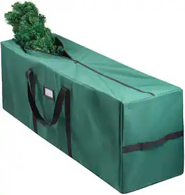 Home It - Christmas Tree Storage Bag Waterproof 600D Oxford Canvas Tote with Handles Fits 8ft Tree or 9ft Disassembled Tree - Green