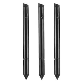 Unique Bargains - 3pcs 2 in 1 Touch Screen Pen Resistive Stylus Pen with Resistance Capacitive Tips Universal - Black