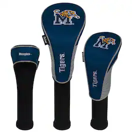 Team Effort - Memphis Tigers Driver Fairway & Hybrid Headcovers Set - Multicolor