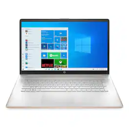 HP - 17.3" HD+ Laptop,Intel Celeron N4120,16GB RAM,512GB SSD,Intel UHD Graphics,Win 11 Pro - Gold