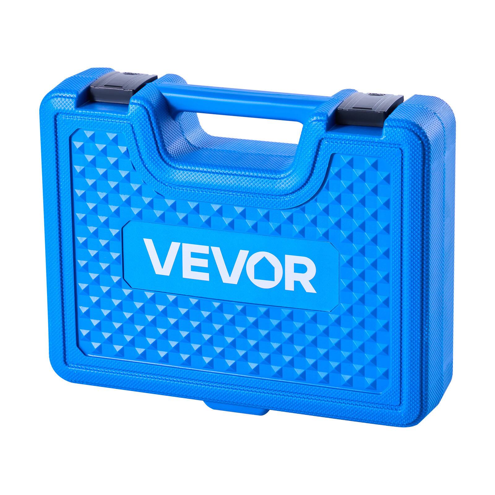 Alt View 5. VEVOR - Bearing Press Kit, 14 Pcs, Bearing Race and Seal Driver Set with Bushings and Adapters, Bushing Driver Tool Set - Blue + Red.