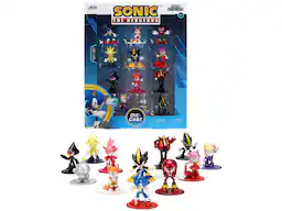 Set of 12 Diecast Figures "Sonic The Hedgehog" Video Games "Nano Metalfigs" Series Diecast Models by Jada