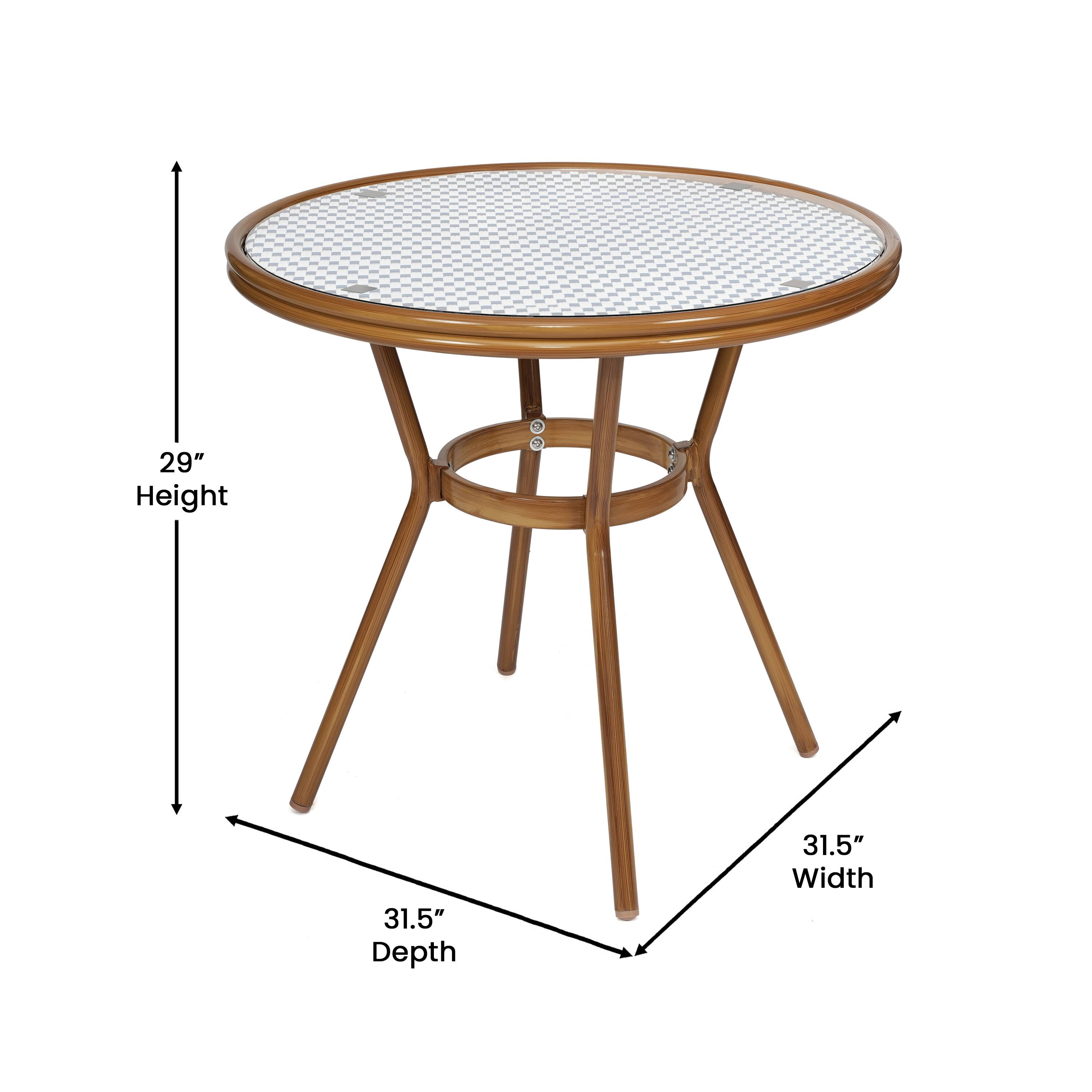29" Height  
31.5" Depth  
31.5" Width