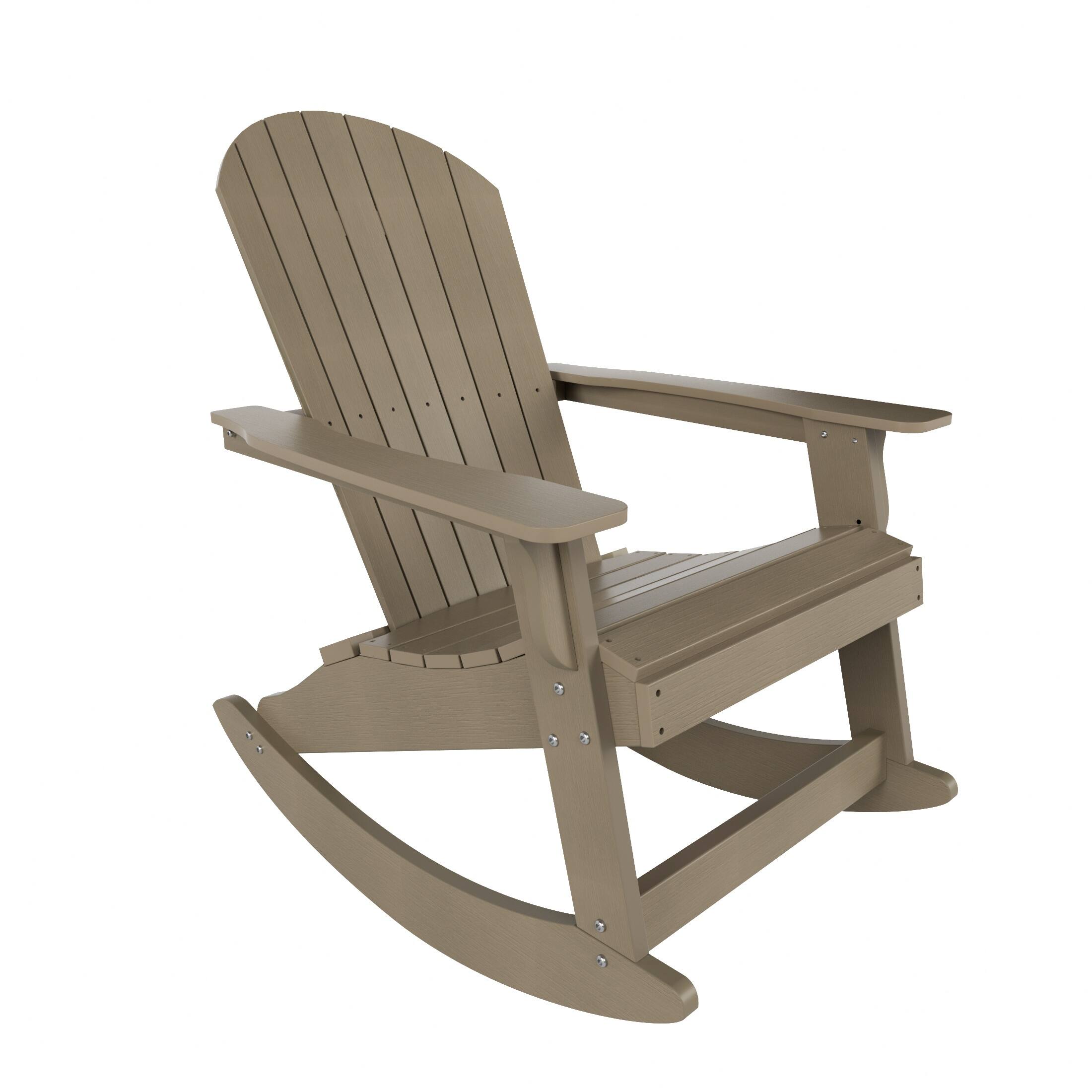 WestinTrends Tuscany Outdoor Patio All weather Adirondack Rocking Chair ...